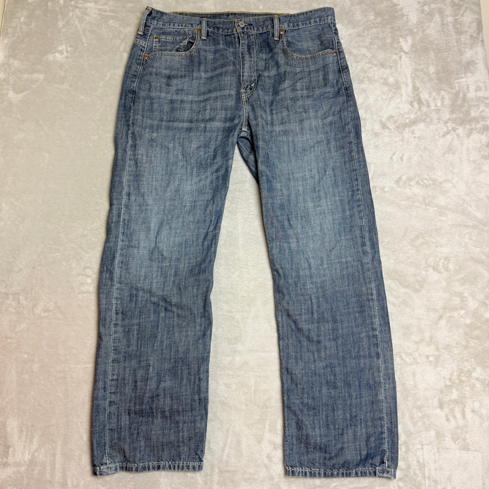 Levis 569 Loose Straight Jeans Mens 38x34 (Fit 39x32) Blue Baggy Streetwear EUC